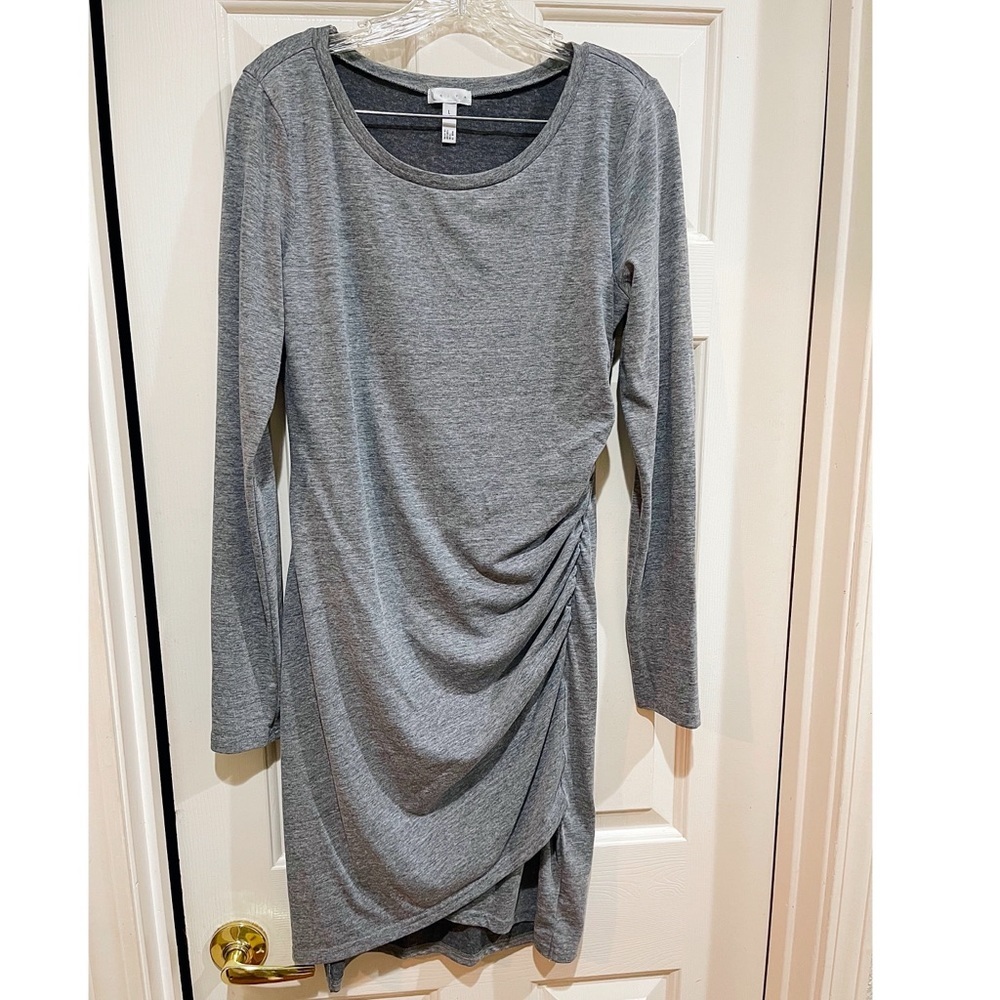 Leith long sleeve bodycon ruched dress